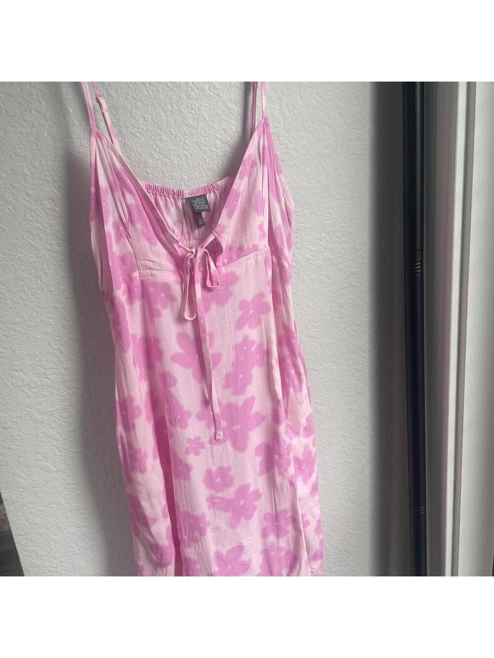Wild Fable Hot Pink Floral Strap Slip Dress